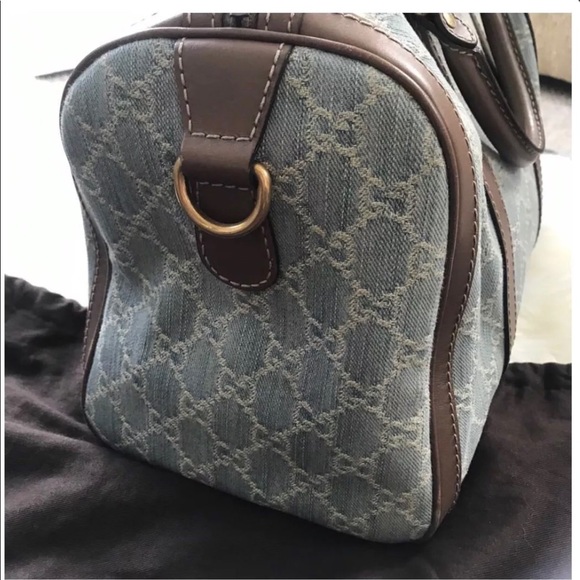 Authentic Gucci Denim Boston Bag ๐ EUC! - Picture 2 of 7